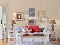 Salón con sofá vintage